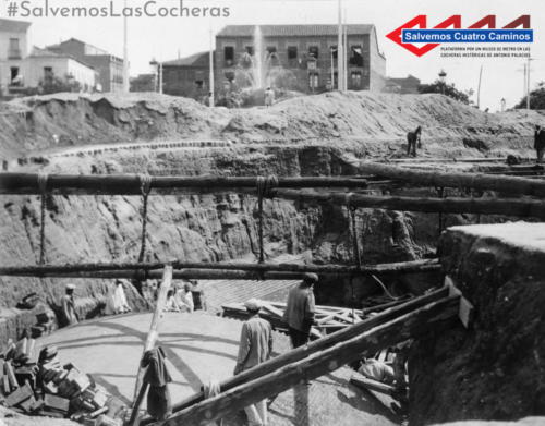 01 Construcción del túnel de Cocheras, septiembre de 1917