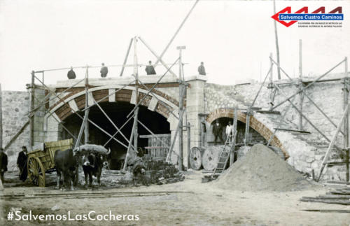 05 Embocadura del túnel de las cocheras en construcción. 1918